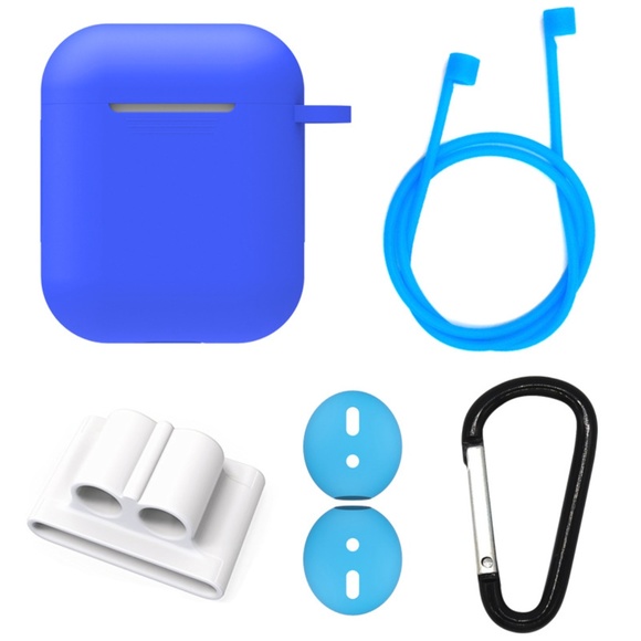 Accessories - NEW 5 in 1 Apple Airpods Silicone Case Set